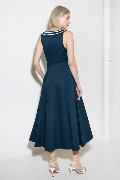 DIVINE OBSESSION WOVEN MIDI DRESS