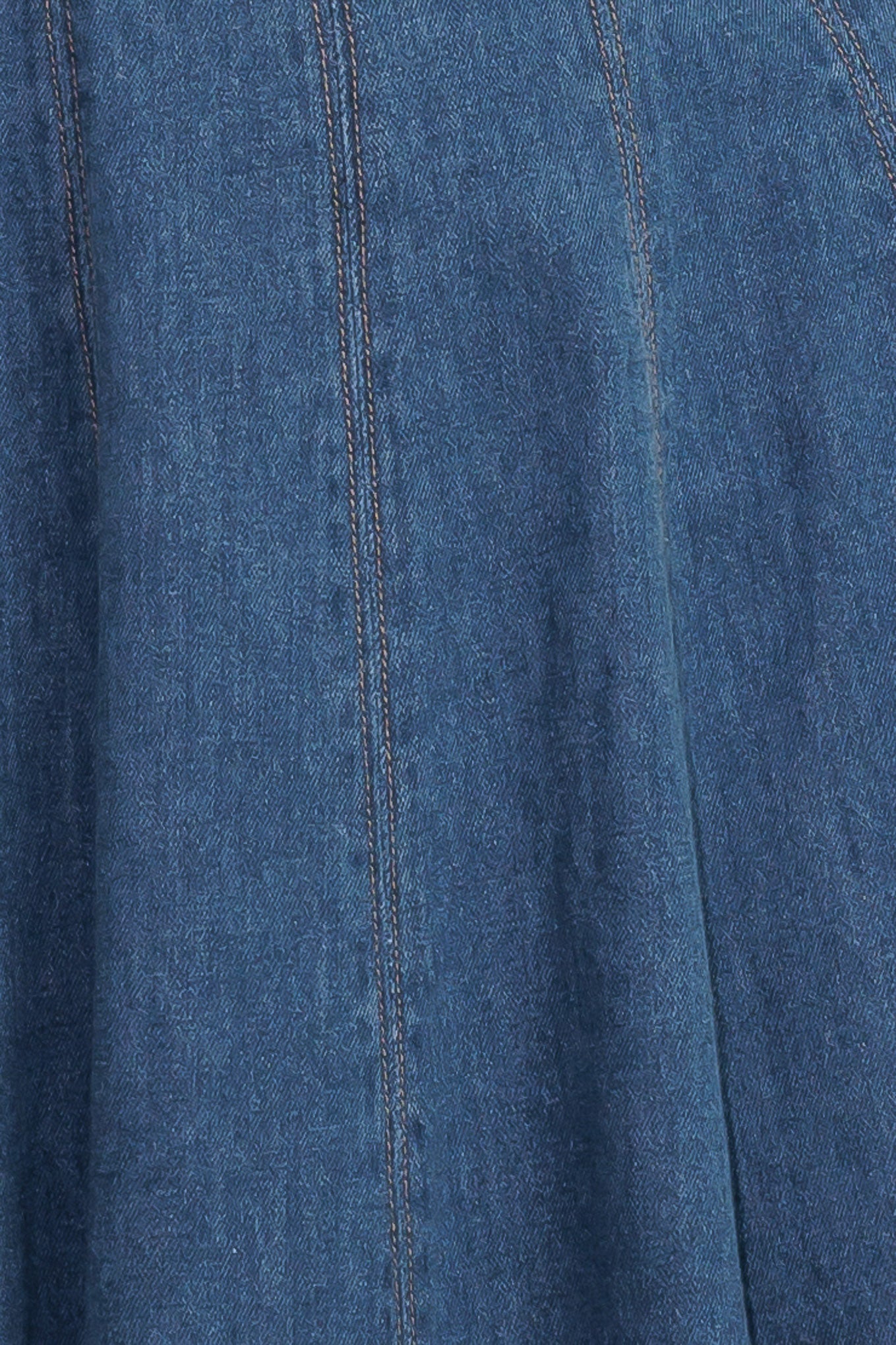 CREAM FIELD DENIM MIDI DRESS Flying Tomato