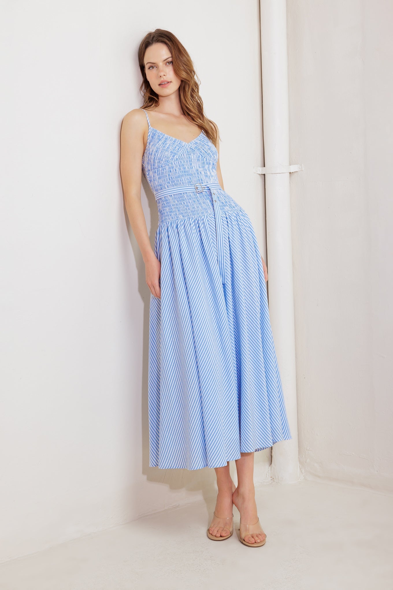 CITY BREEZE WOVEN MIDI DRESS Flying Tomato