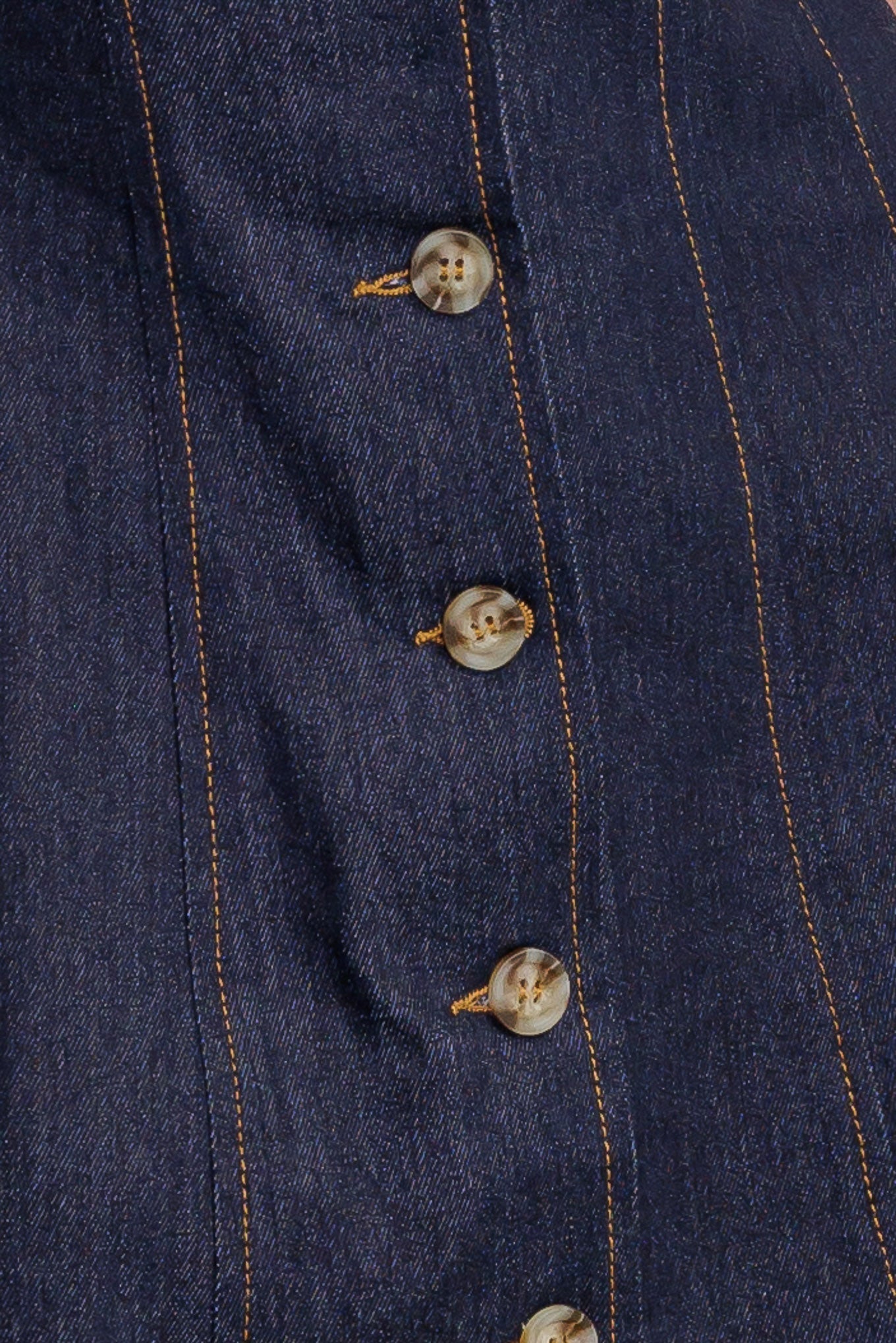 Indigo Tempo Denim Mini Dress With Button Front Closure