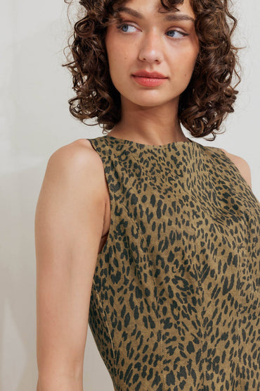 LEO LOVER WOVEN MINI DRESS