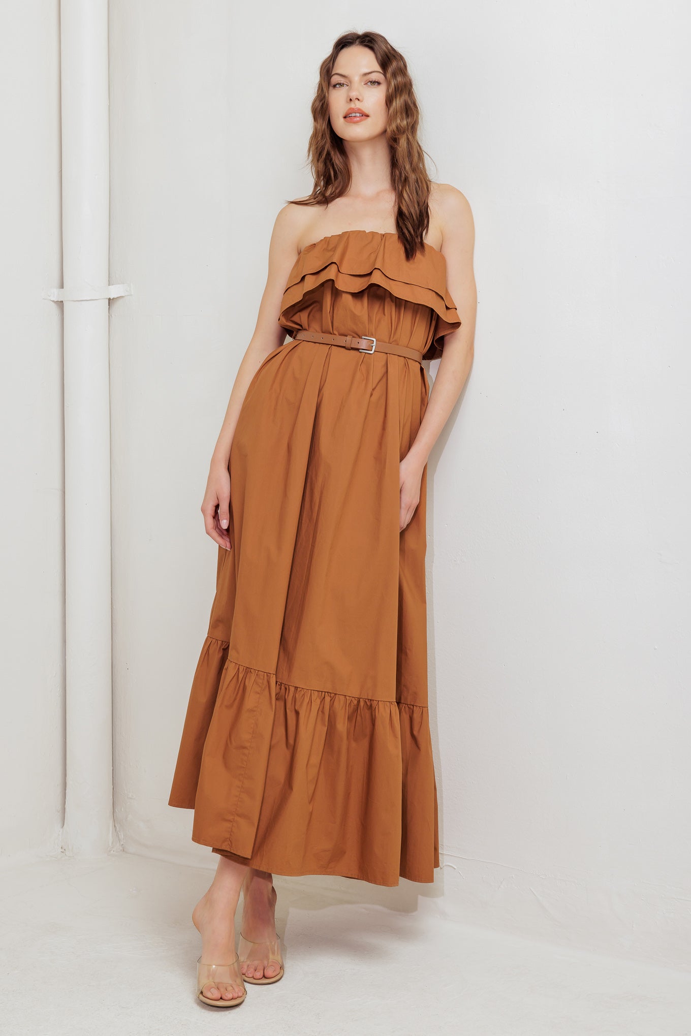 MILK & HONEY WOVEN MIDI DRESS Flying Tomato