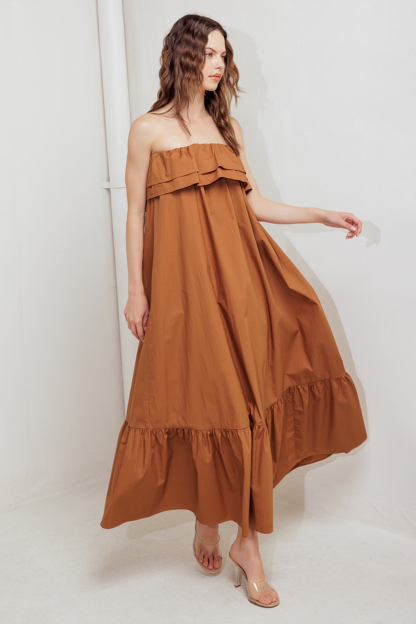 MILK & HONEY WOVEN MIDI DRESS Flying Tomato