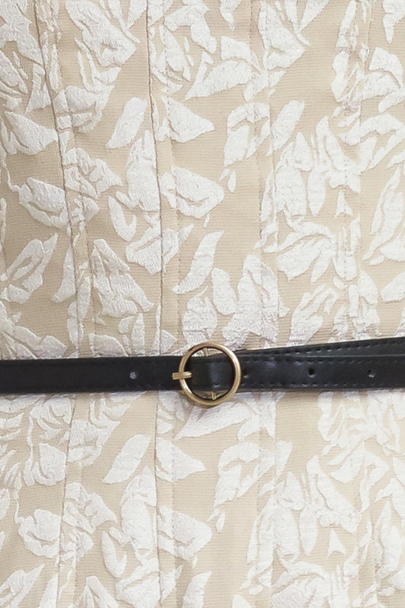 WHISPER LEAF WOVEN MIDI DRESS Flying Tomato