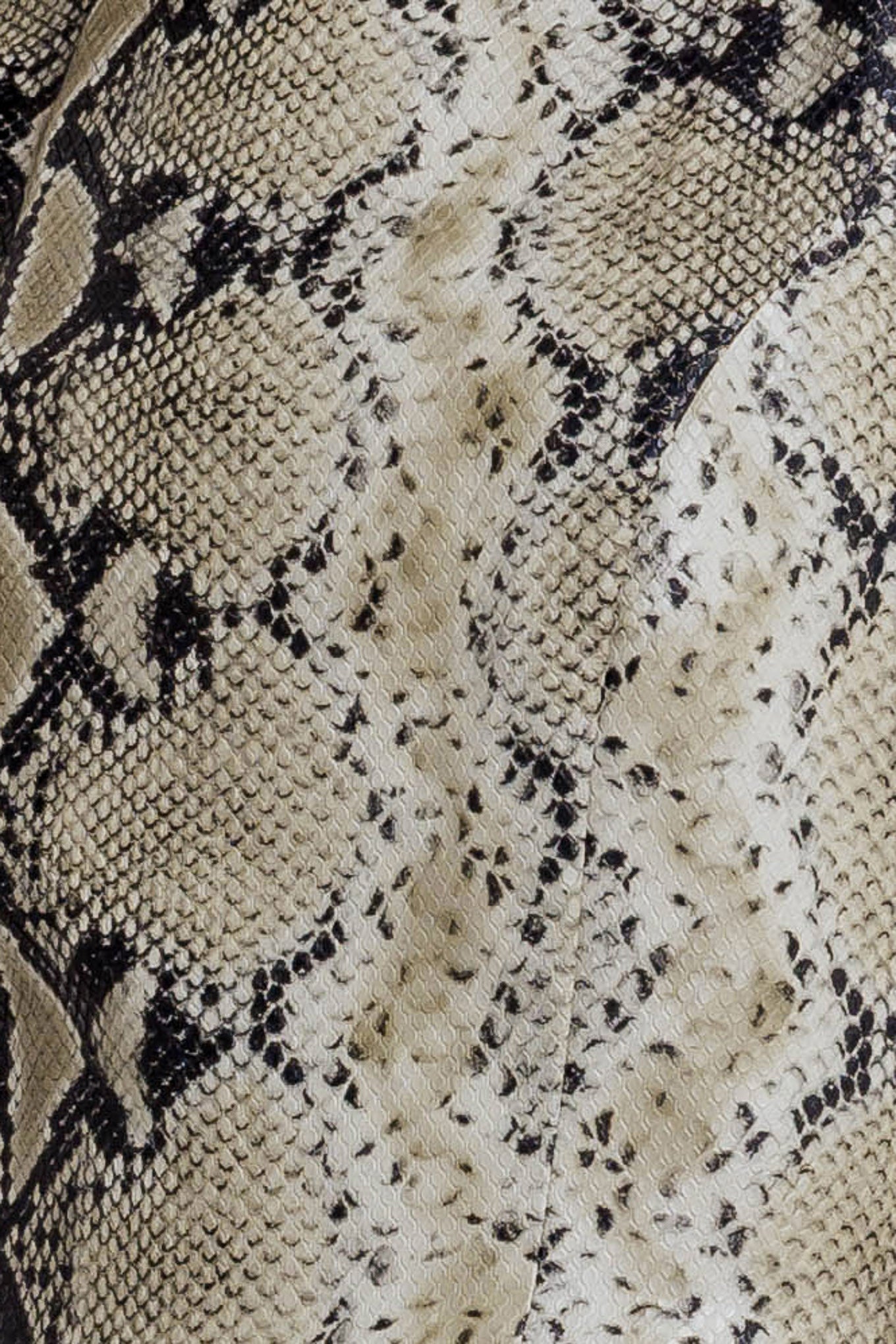 SNAKE GLAM FAUX LEATHER MINI DRESS Flying Tomato