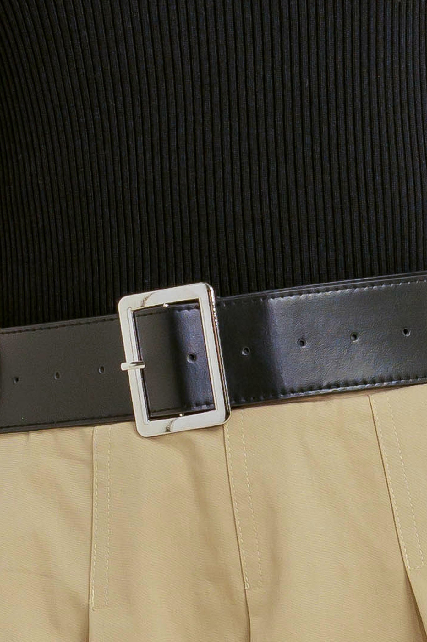 SCULPTED GRACE SWEATER WOVEN TOP AND SKIRT DRESS Flying Tomato