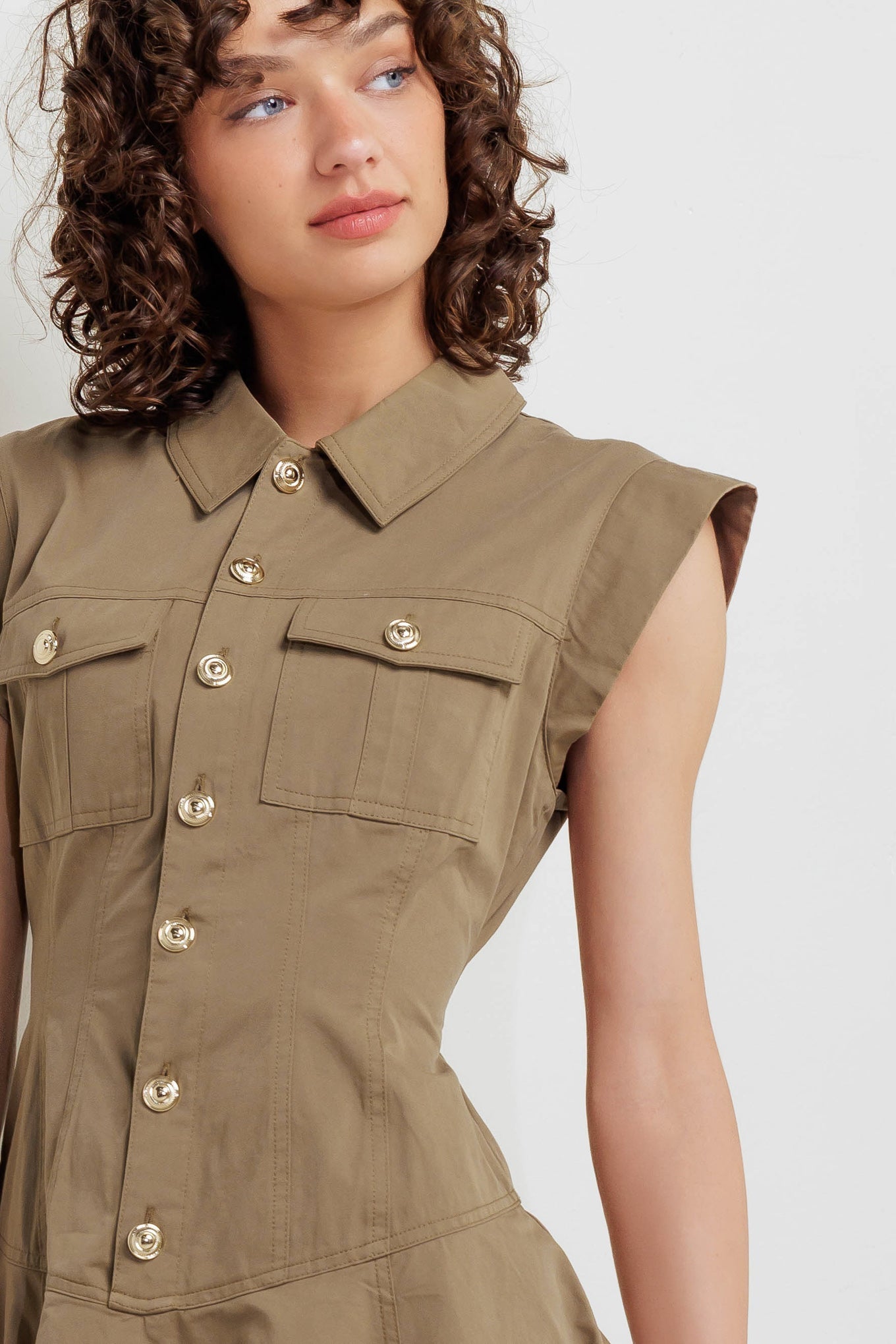 MISSION MUSE WOVEN MINI DRESS Flying Tomato