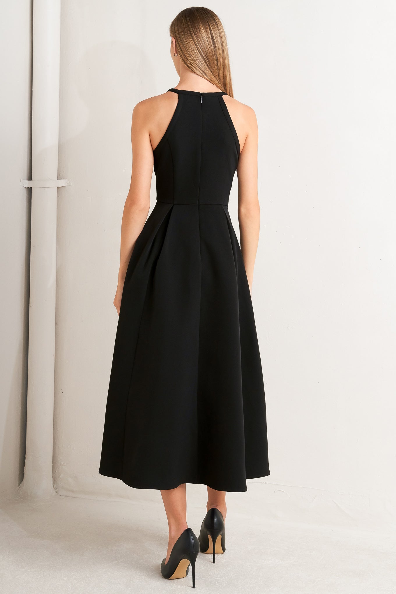 GALAXY CHARM WOVEN MIDI DRESS Flying Tomato