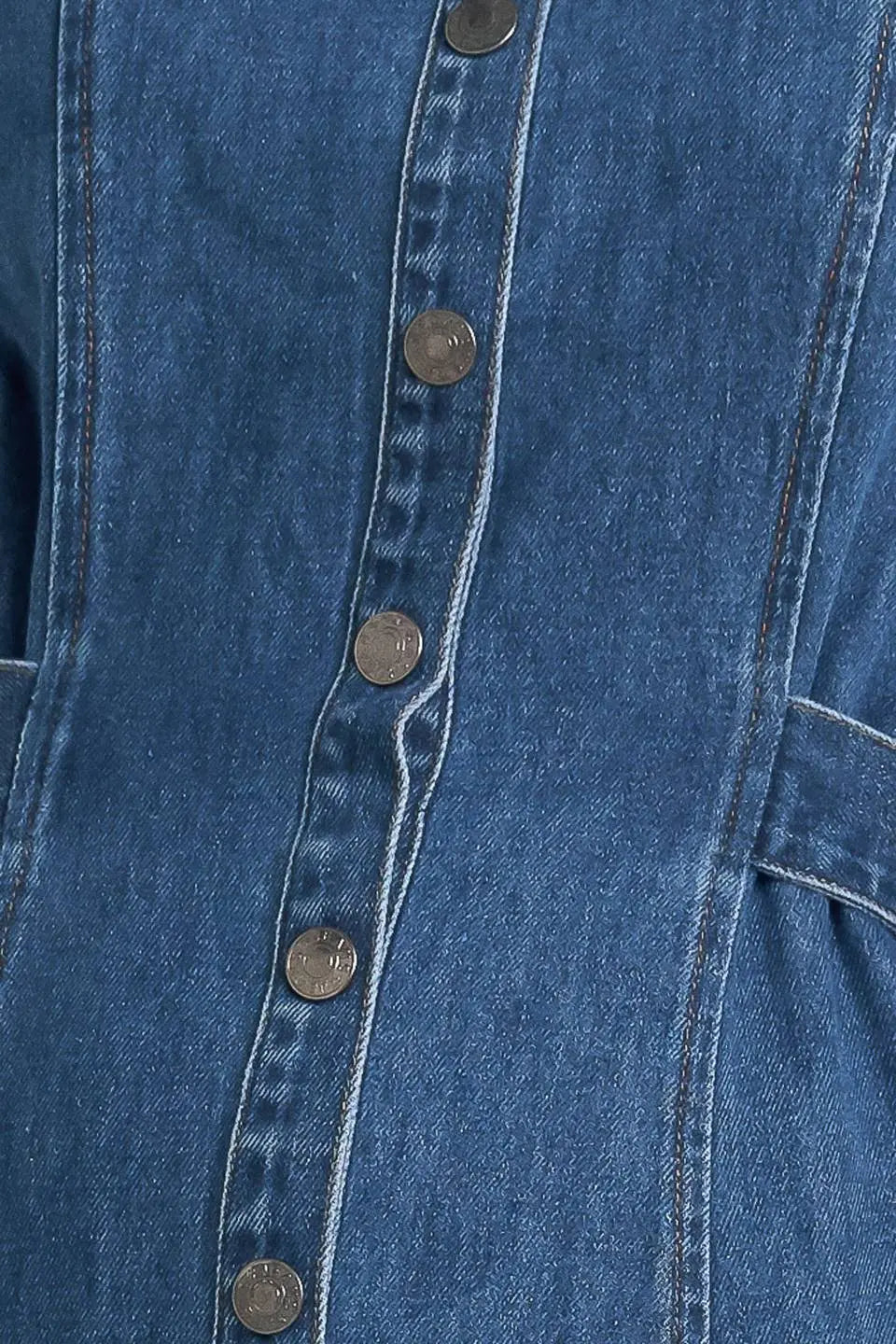 ICON VINTAGE DENIM MIDI DRESS Flying Tomato