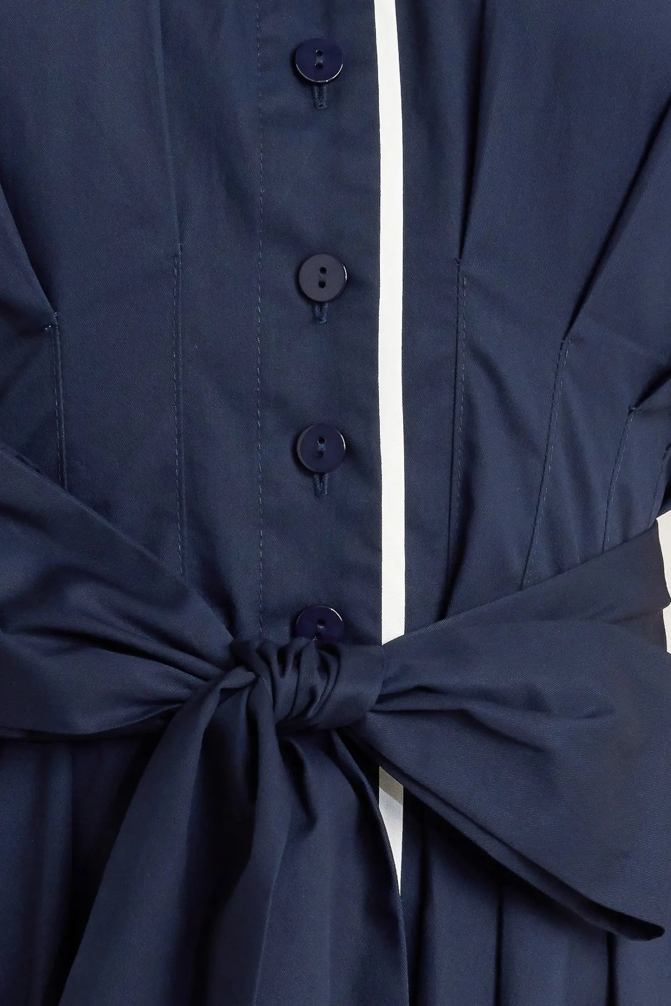 CATCH YOU LATER NAVY WOVEN MIDI DRESS Flying Tomato