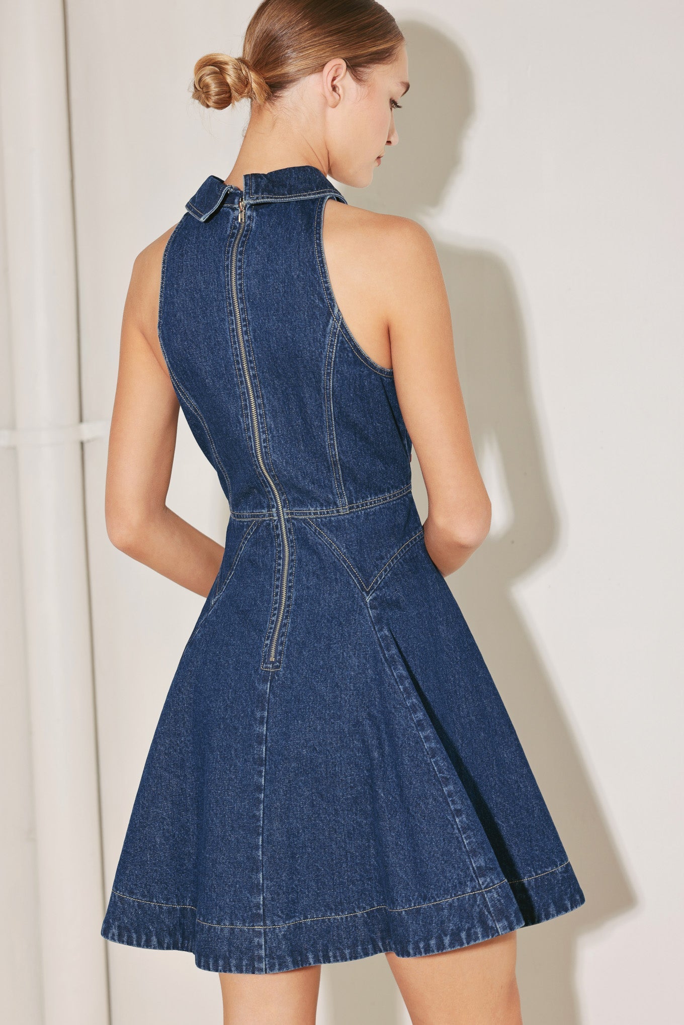 COOL GIRL COMEBACK DENIM MINI DRESS