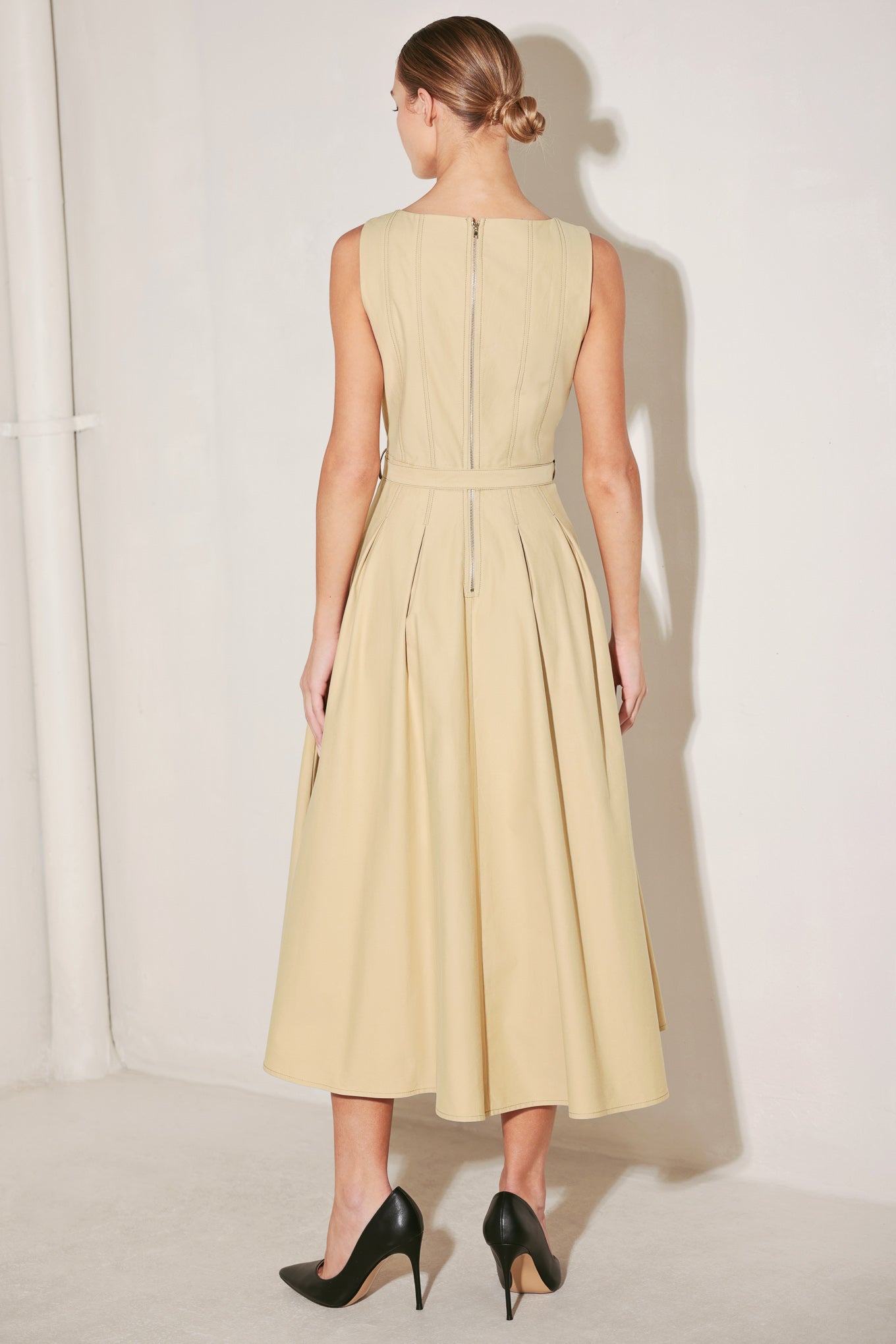 SAHARA GRACE WOVEN MIDI DRESS