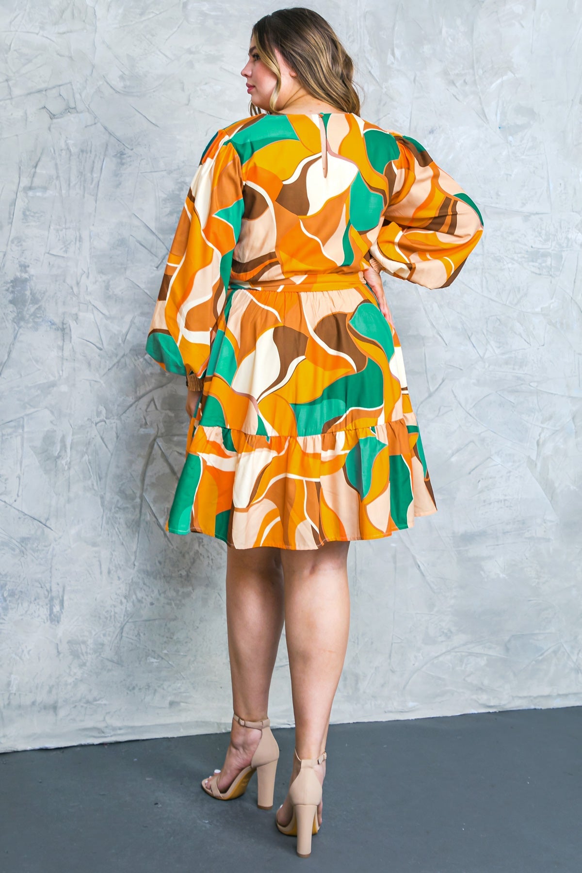 FEEL HAPPINESS WOVEN MINI DRESS 