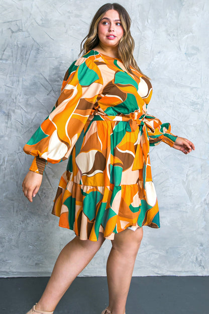 FEEL HAPPINESS WOVEN MINI DRESS 