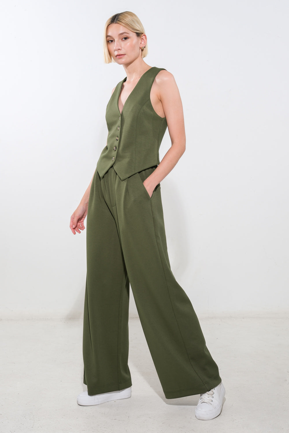 CALL MY LOVELY PONTI VEST Flying Tomato