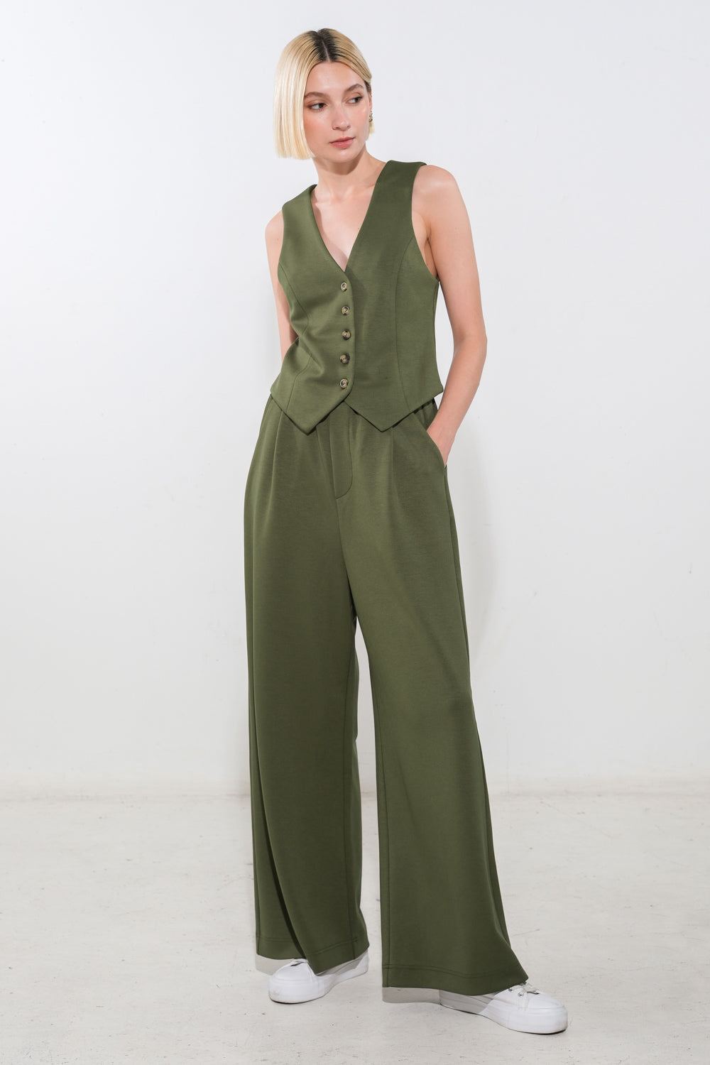 CALL MY LOVELY PONTI VEST Flying Tomato