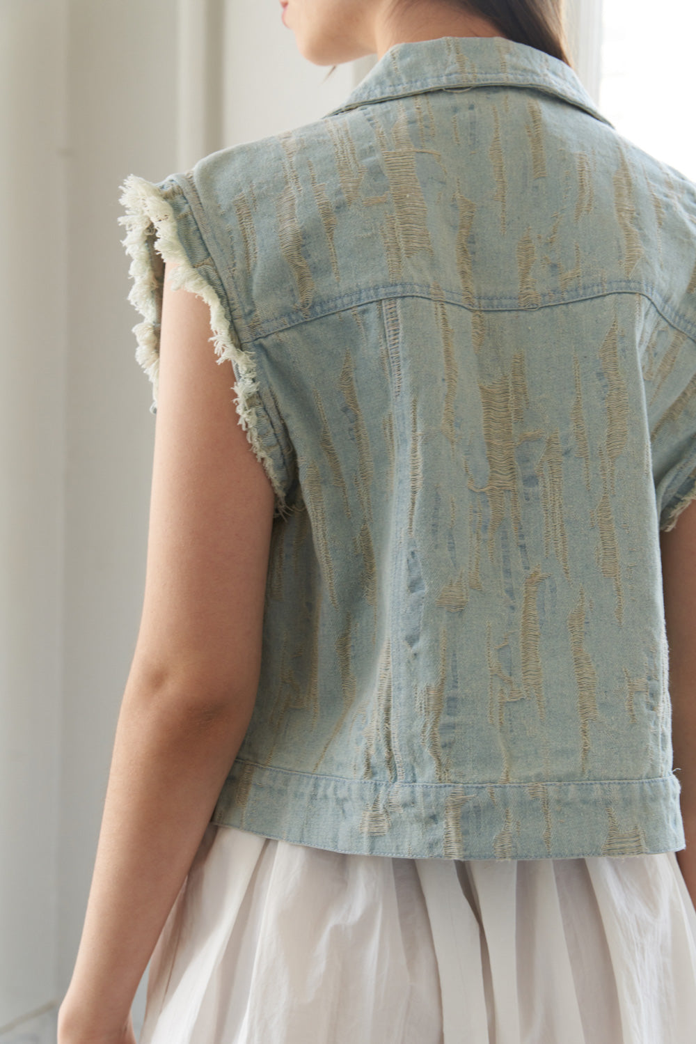 BLESSED LIFT DENIM VEST Flying Tomato