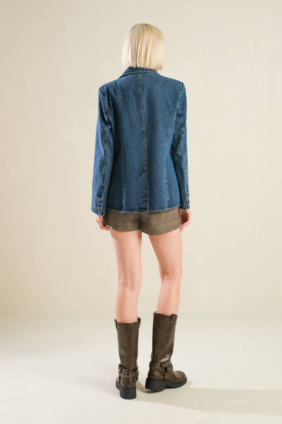 HOT TO GO DENIM BLAZER Flying Tomato