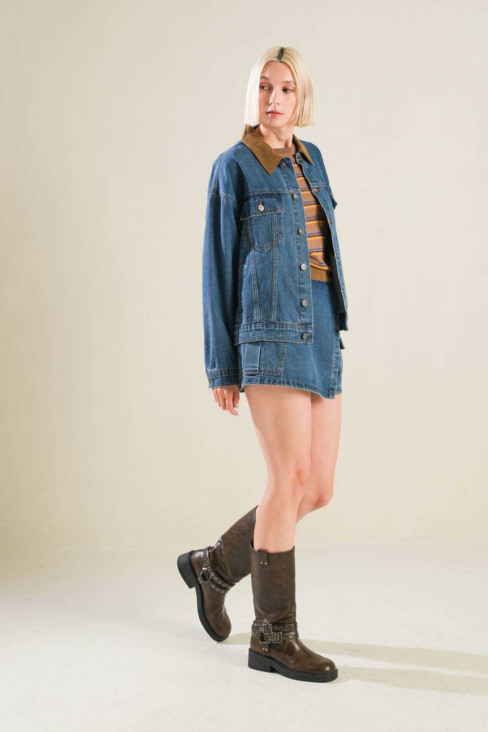 LIVIN' MY BEST LIFE DENIM JACKET Flying Tomato