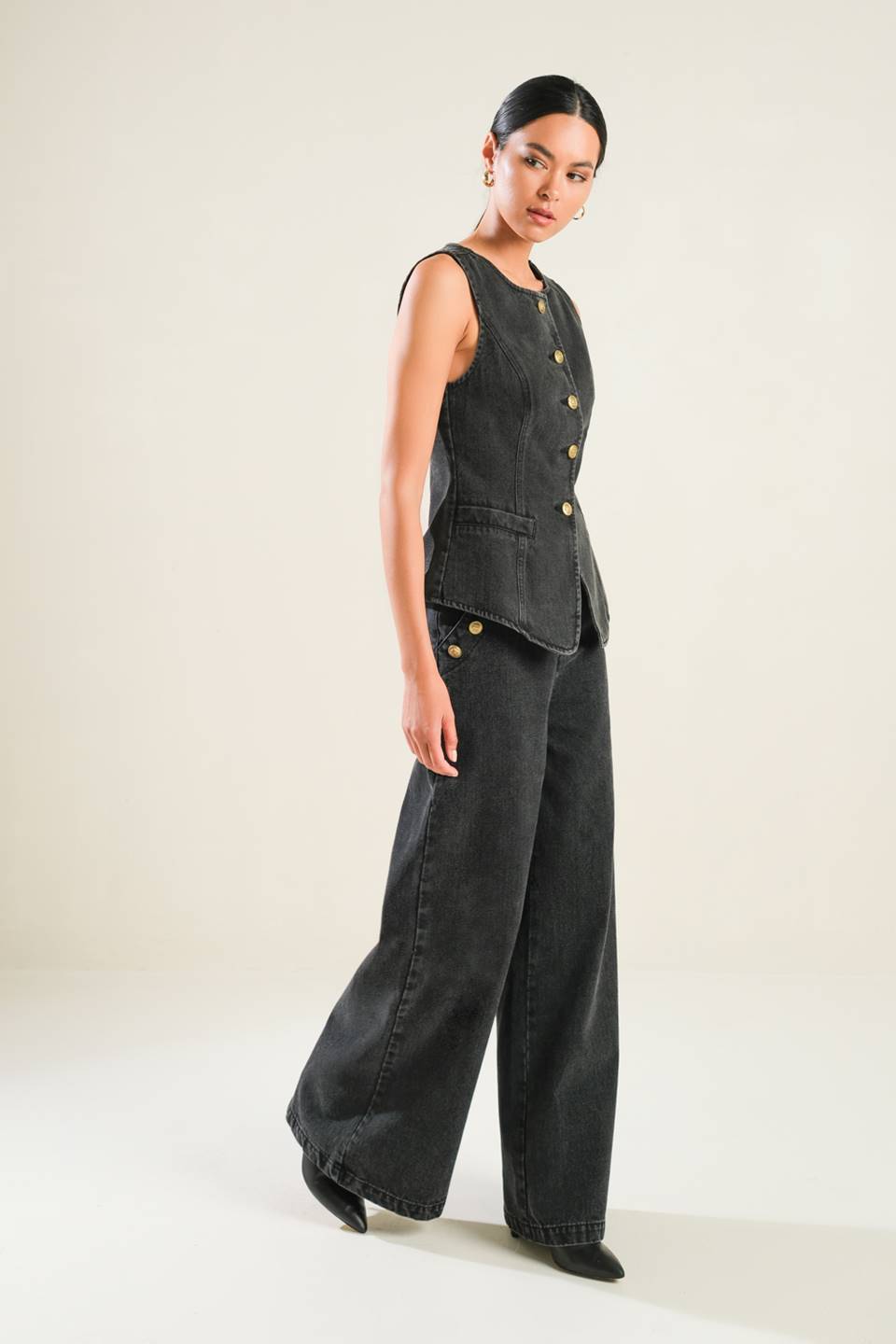 MYSTIC SANDS DENIM VEST Flying Tomato