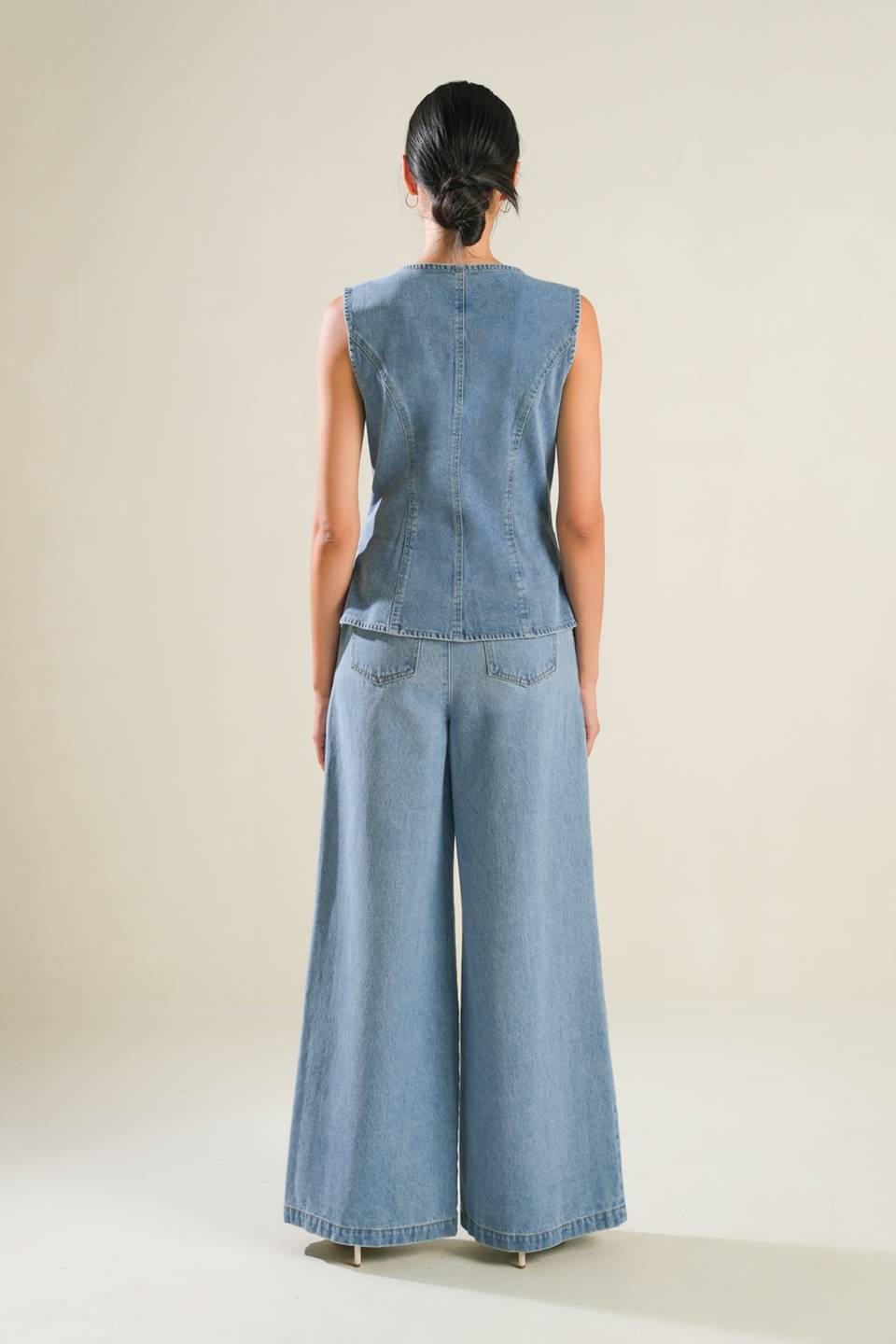 ADVENTURE AWAITS DENIM VEST Flying Tomato