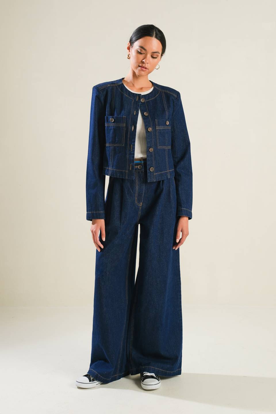 CRISP CANVAS DENIM JACKET Flying Tomato