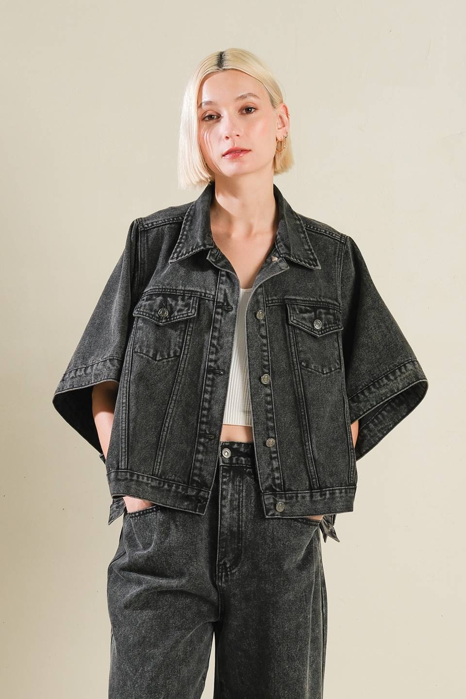 BEAUTIFUL AS YOU DENIM JACKET Flying Tomato