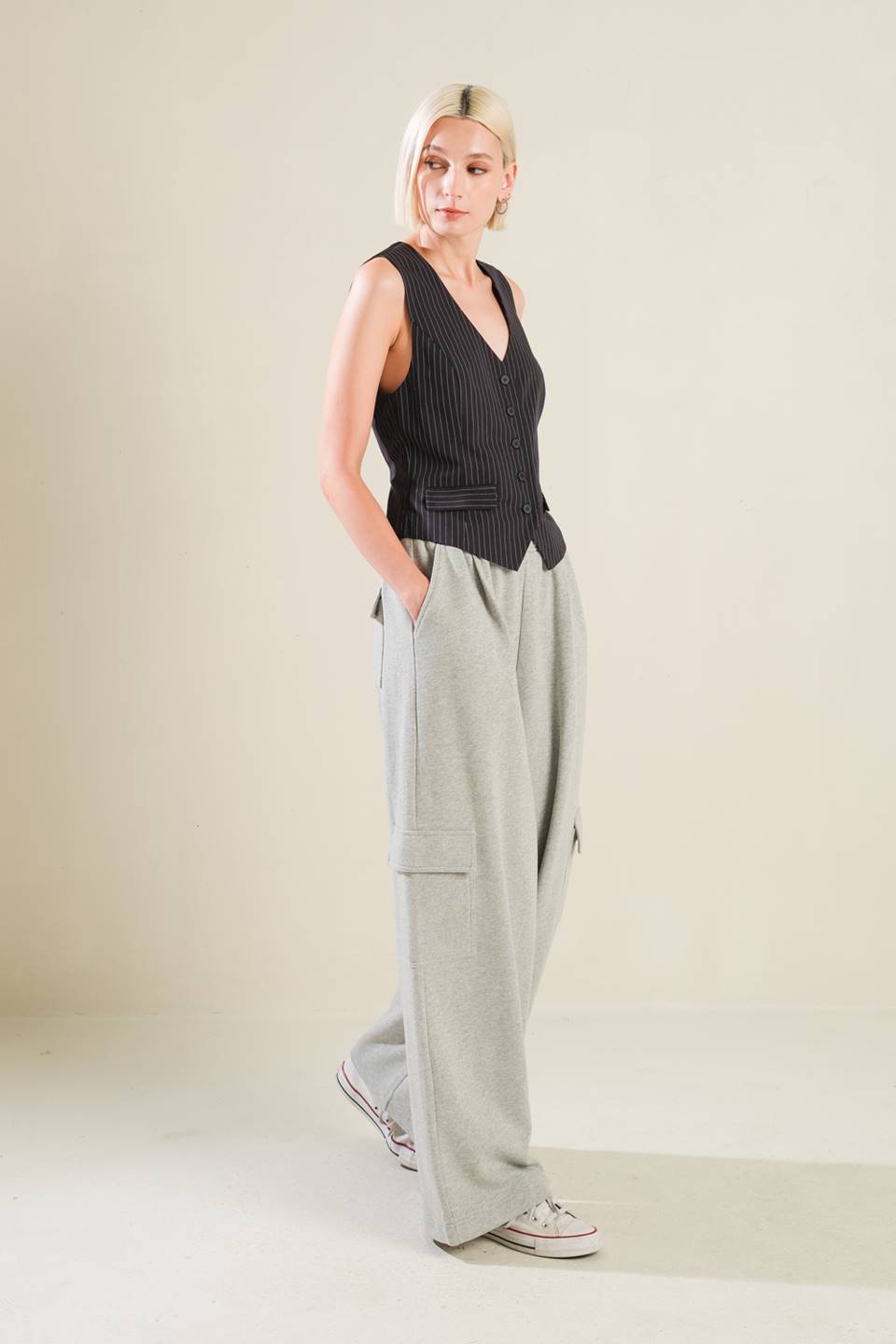 CAUGHT YOUR EYE WOVEN VEST Flying Tomato