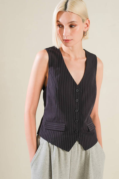 CAUGHT YOUR EYE WOVEN VEST