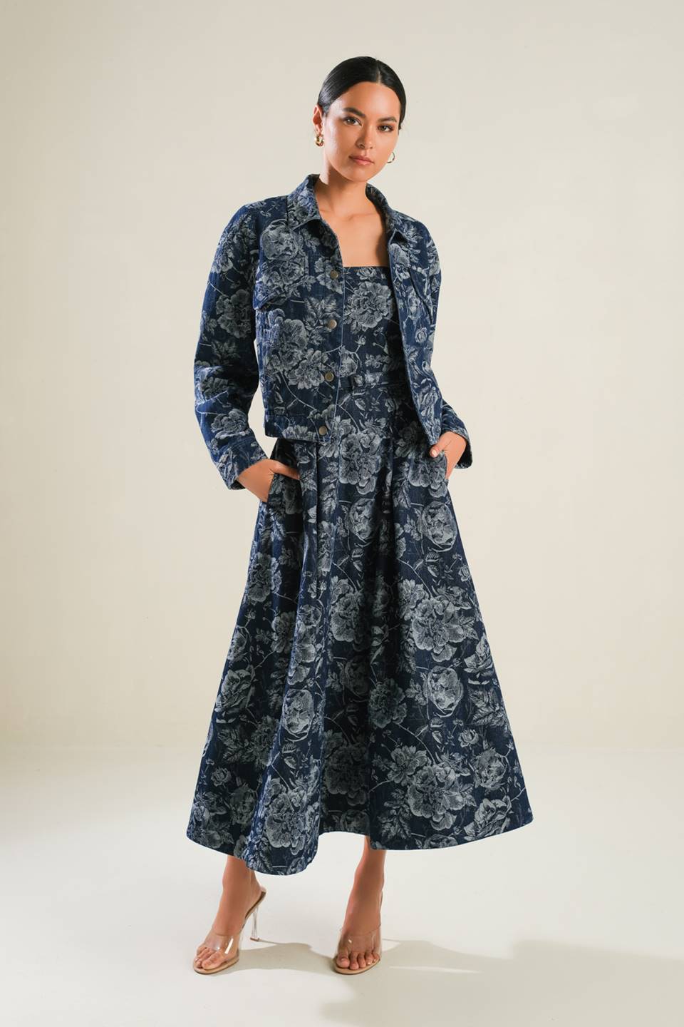SOPHISTICATED STUNNER DENIM JACKET Flying Tomato