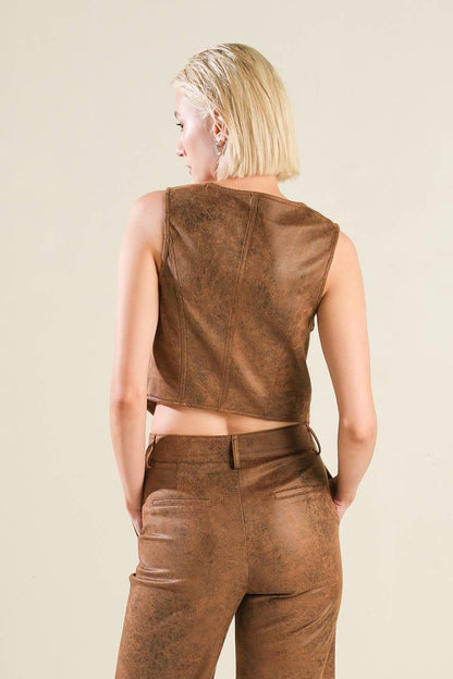 A GIFT FROM LOVE LEATHER VEST