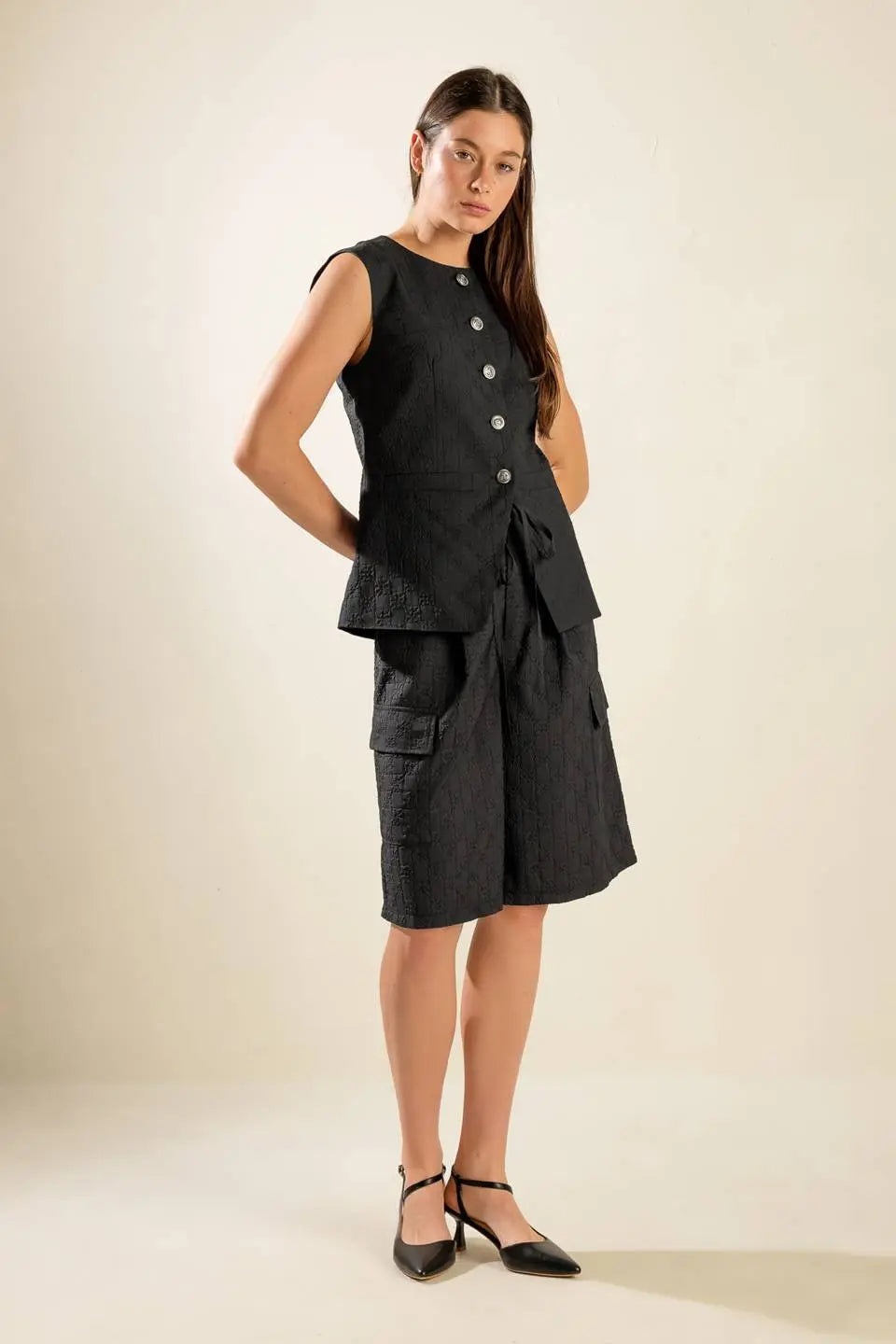 SEE WHAT HAPPENS WOVEN VEST Flying Tomato