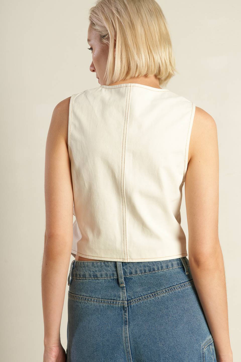 WATCHING THE WIND WOVEN VEST Flying Tomato