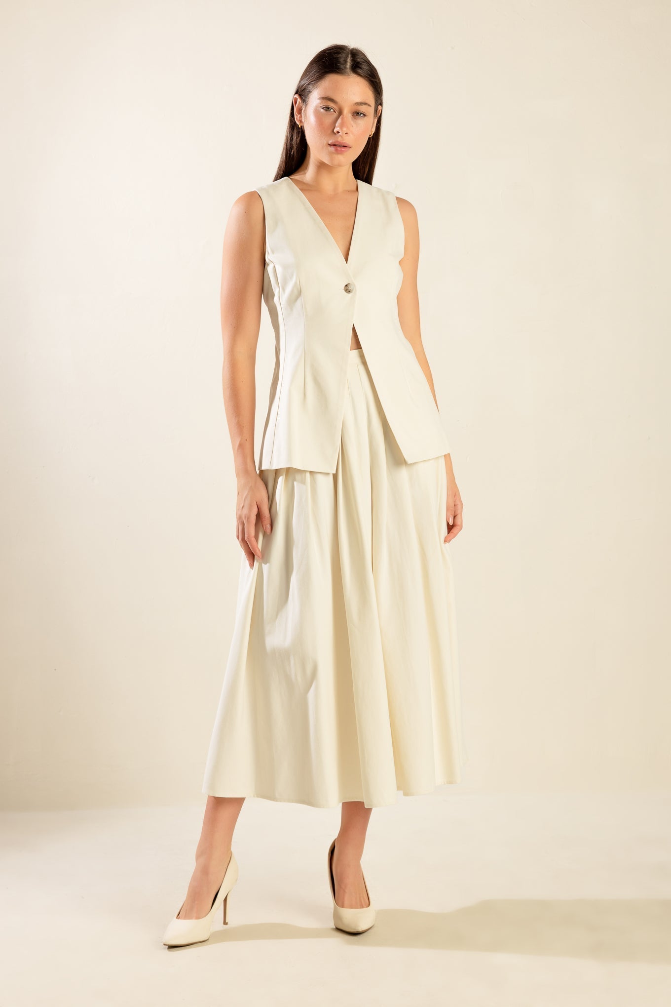FLEETING FAUNA WOVEN VEST Flying Tomato