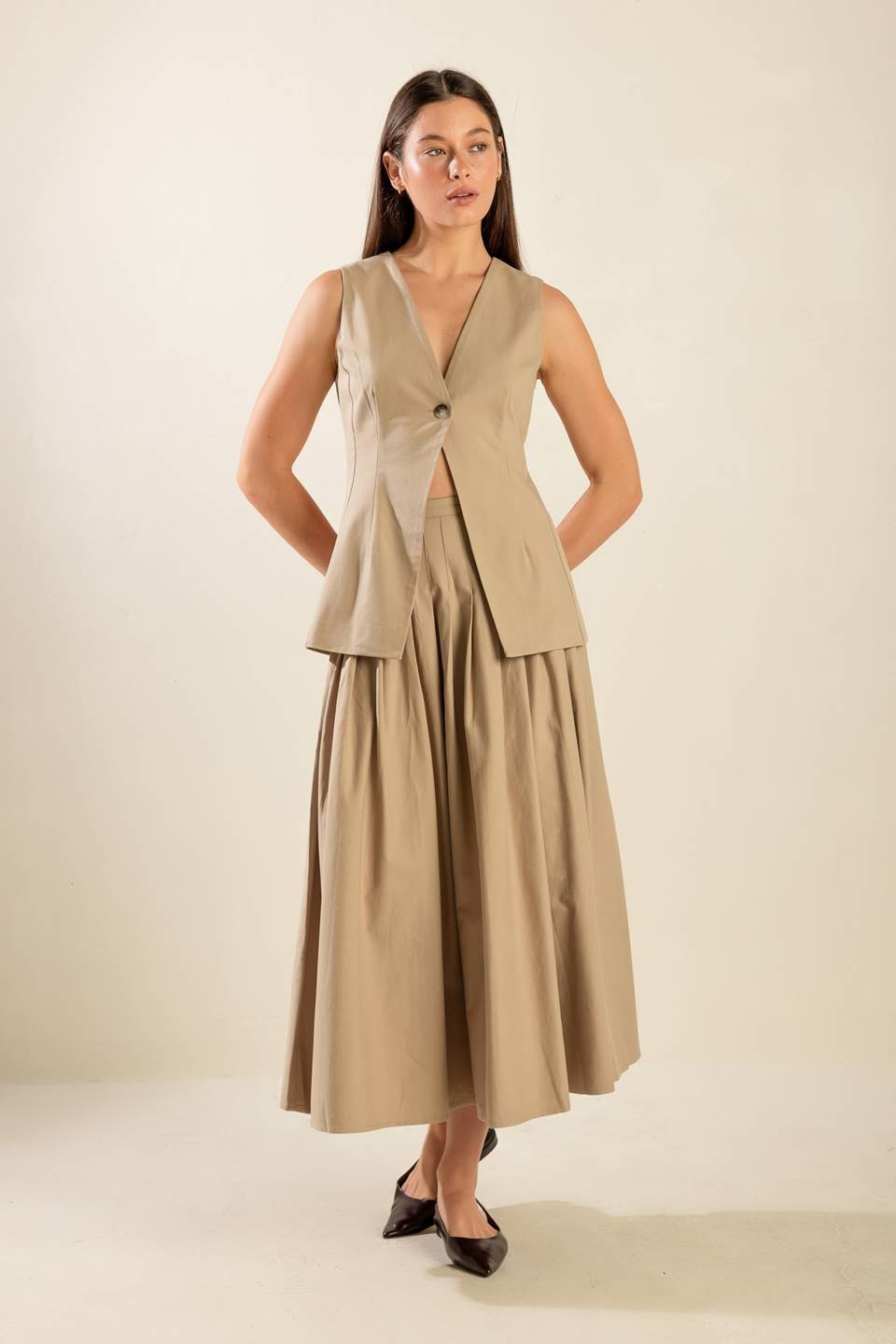 FLEETING FAUNA WOVEN VEST Flying Tomato