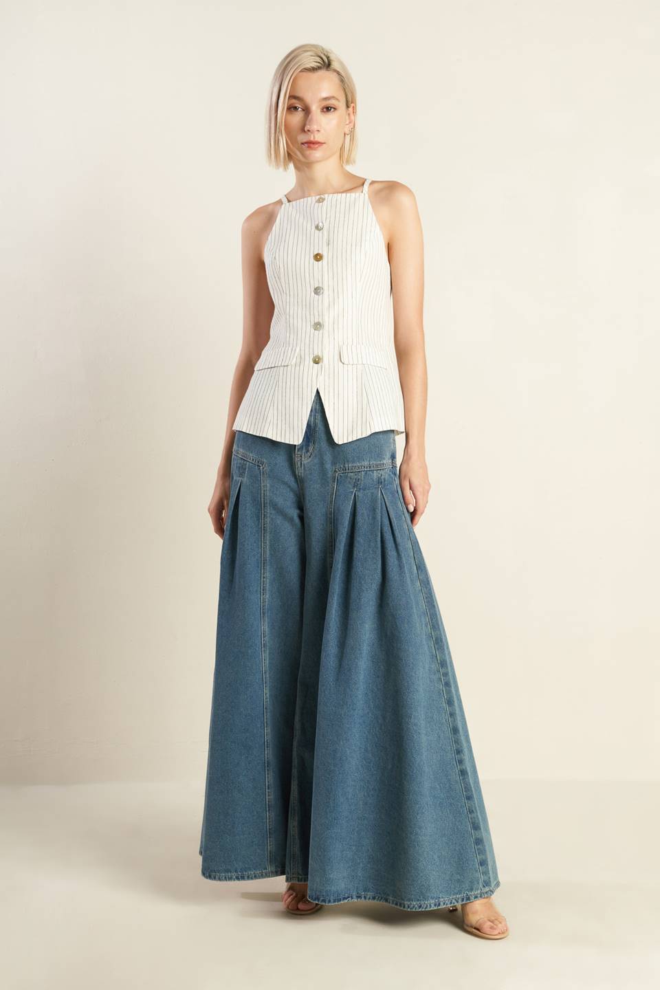 LEAD THE WAY WOVEN SEERSUCKER TOP Flying Tomato