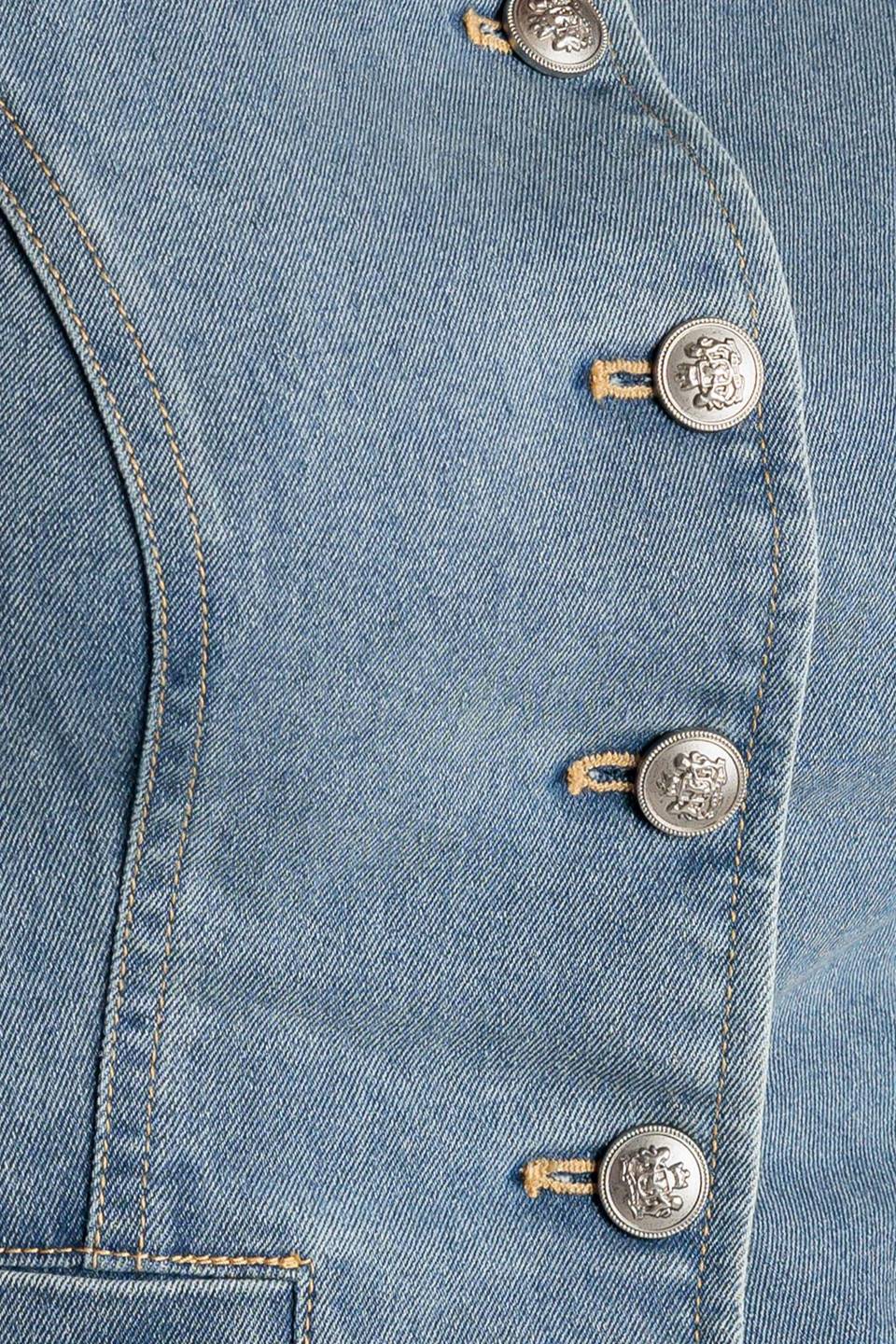 AT FIRST GLANCE DENIM VEST Flying Tomato