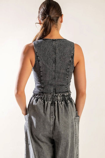 EXPLORING THE CITY DENIM VEST