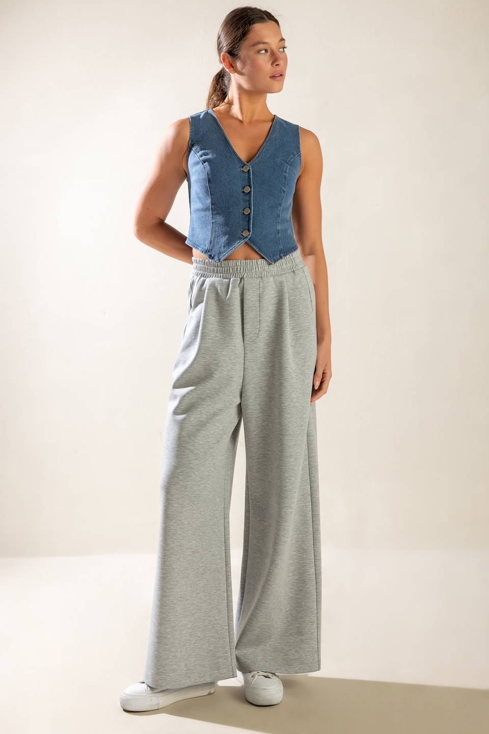 ISLAND DAYDREAMS DENIM VEST Flying Tomato