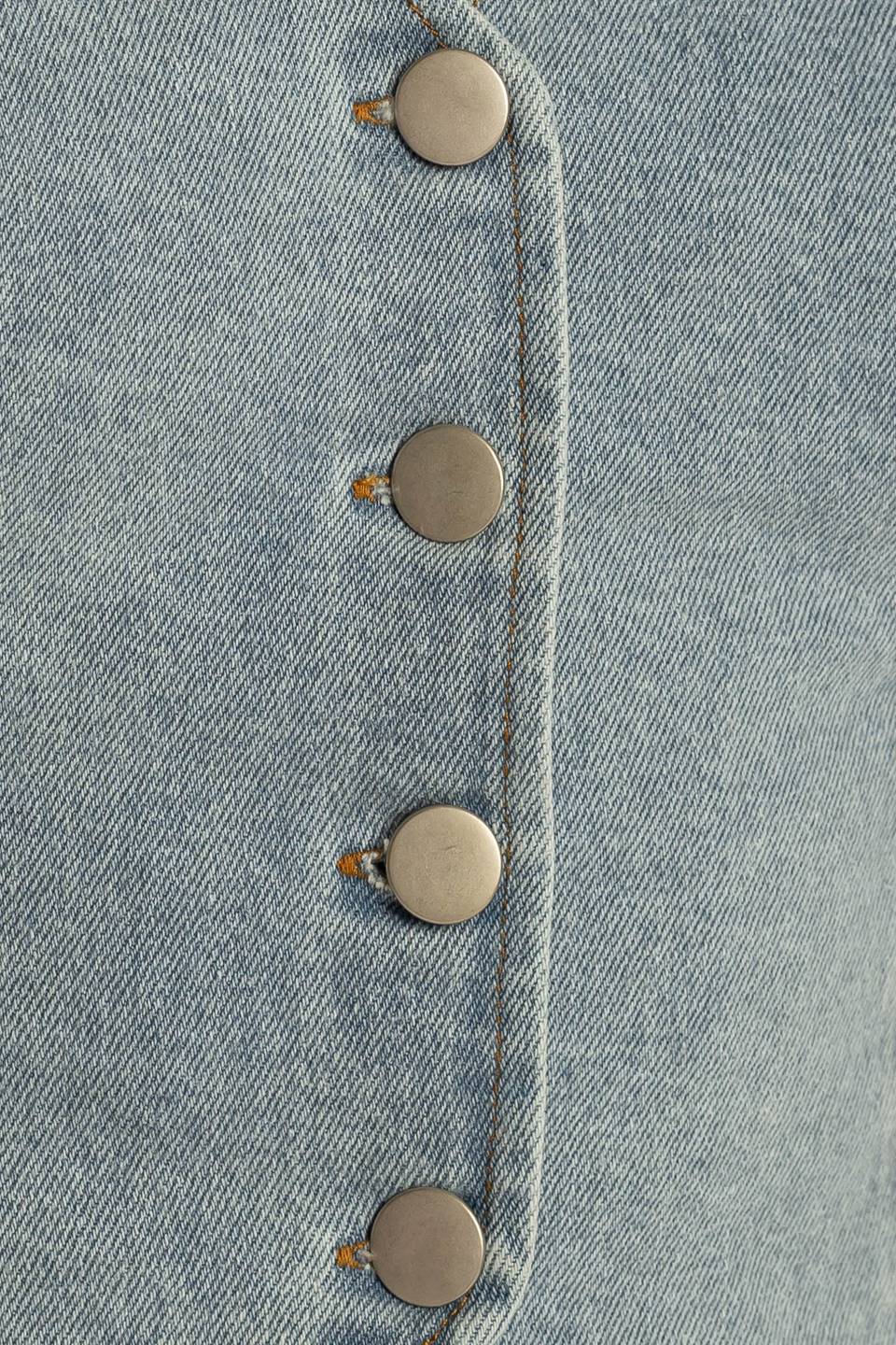 KICK IT WITH ME DENIM VEST Flying Tomato