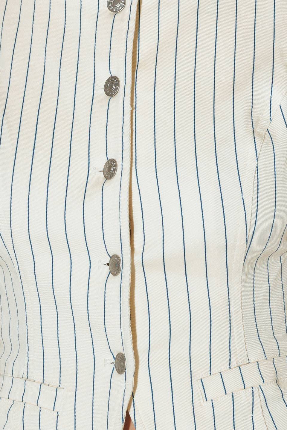 COFFEE RUN STRIPED WOVEN VEST Flying Tomato