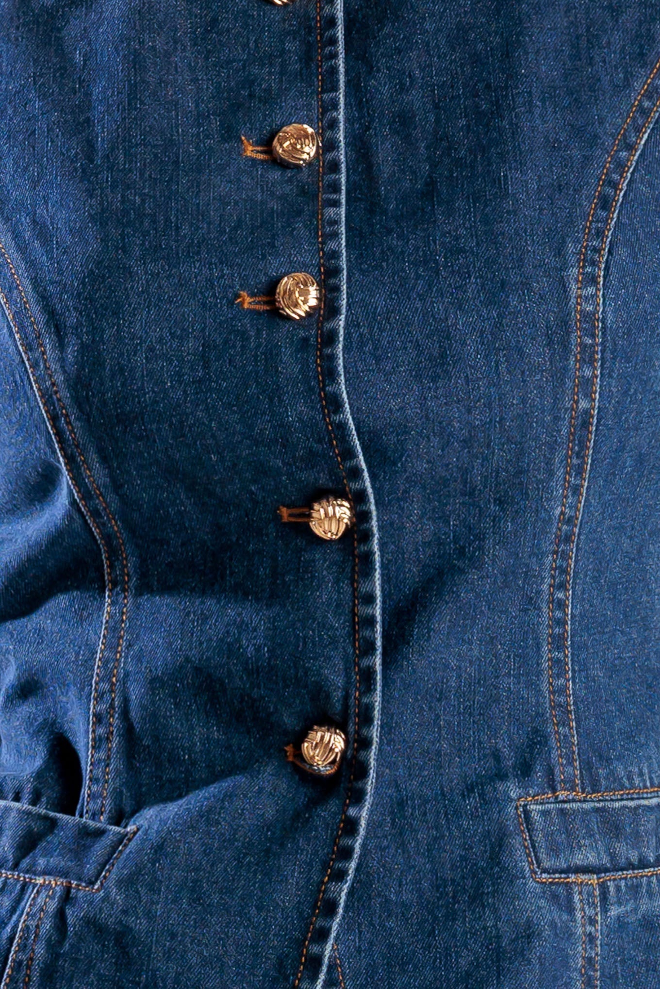 DRIVE-IN MOVIE DENIM VEST Flying Tomato