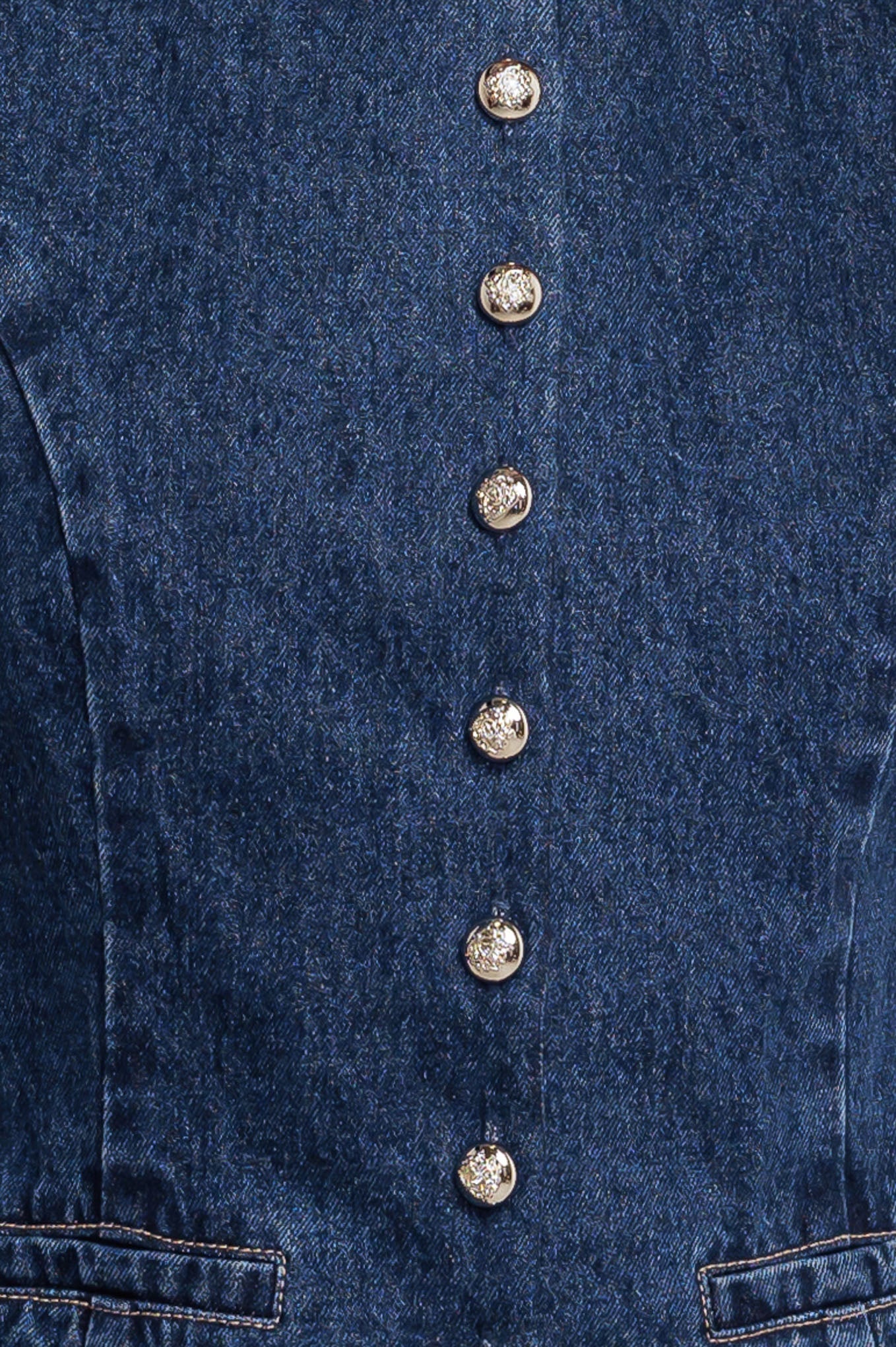 COFFEE PETAL DENIM VEST Flying Tomato