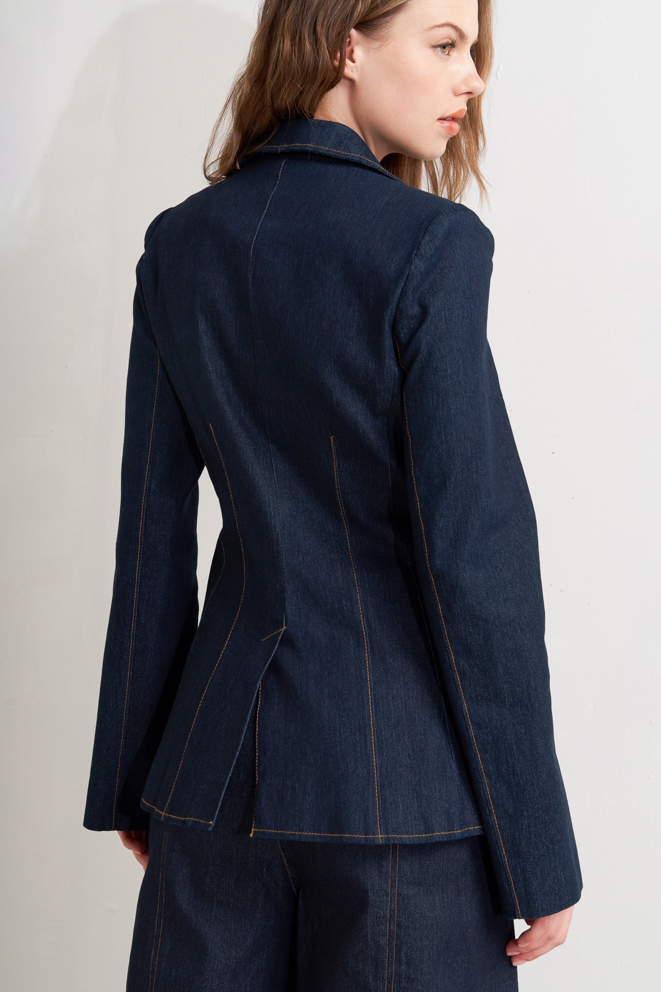 URBAN PANEL DENIM BLAZER Flying Tomato