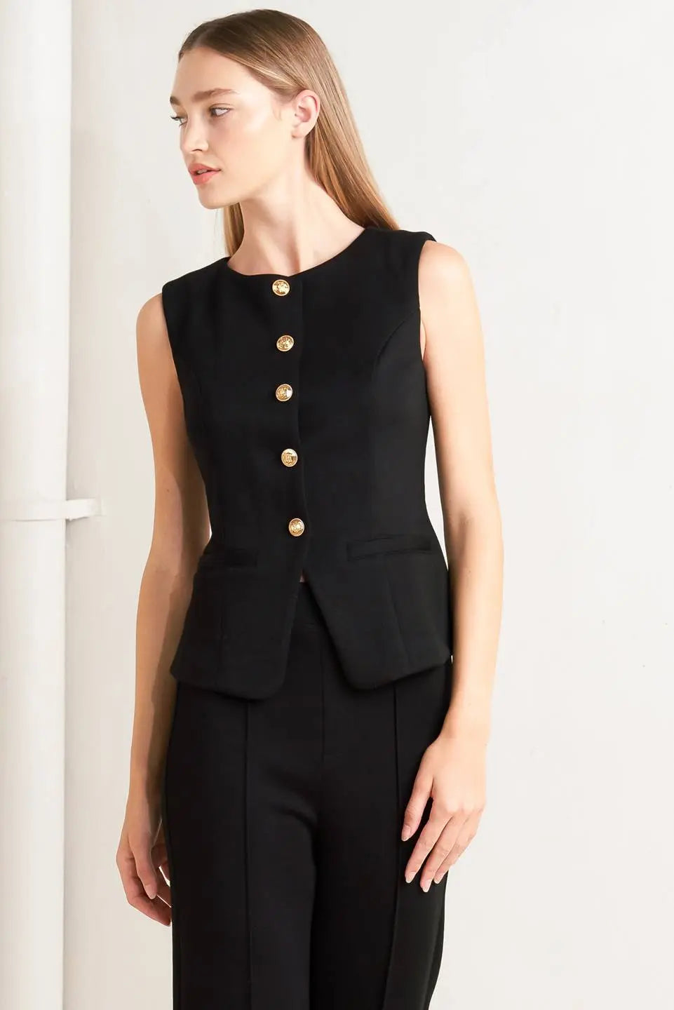 GLOSSY GLAM WOVEN VEST Flying Tomato