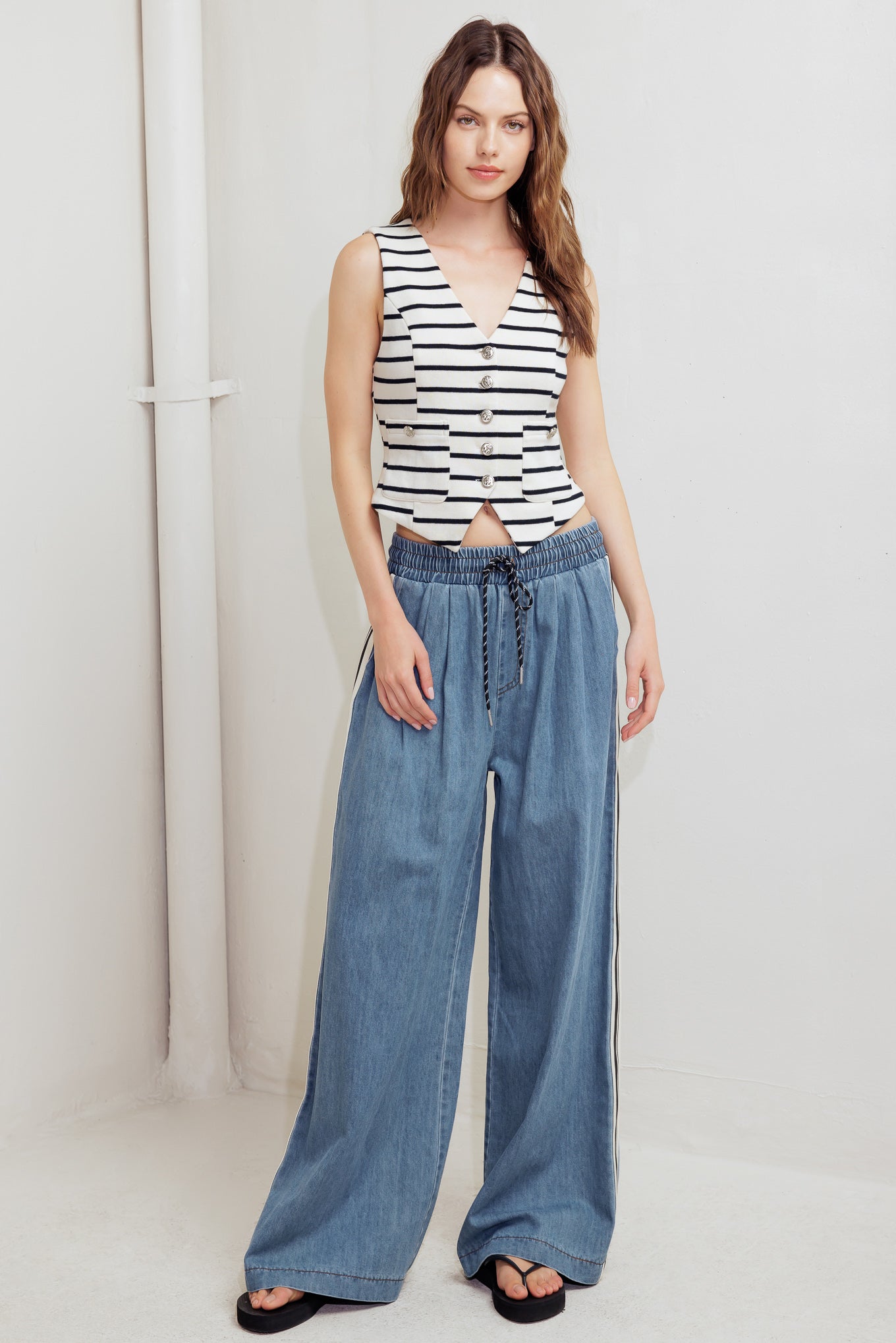 MARINE CHIC WOVEN VEST Flying Tomato