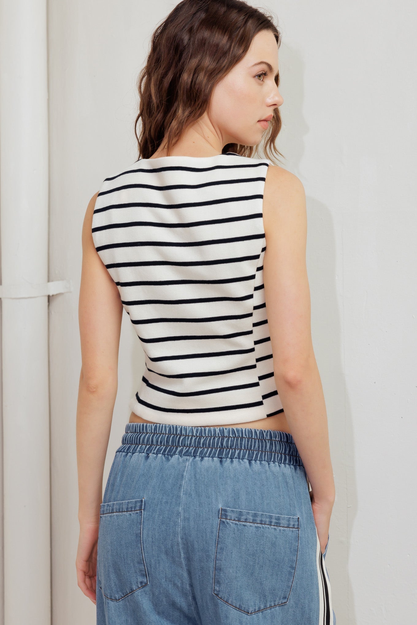 MARINE CHIC WOVEN VEST Flying Tomato