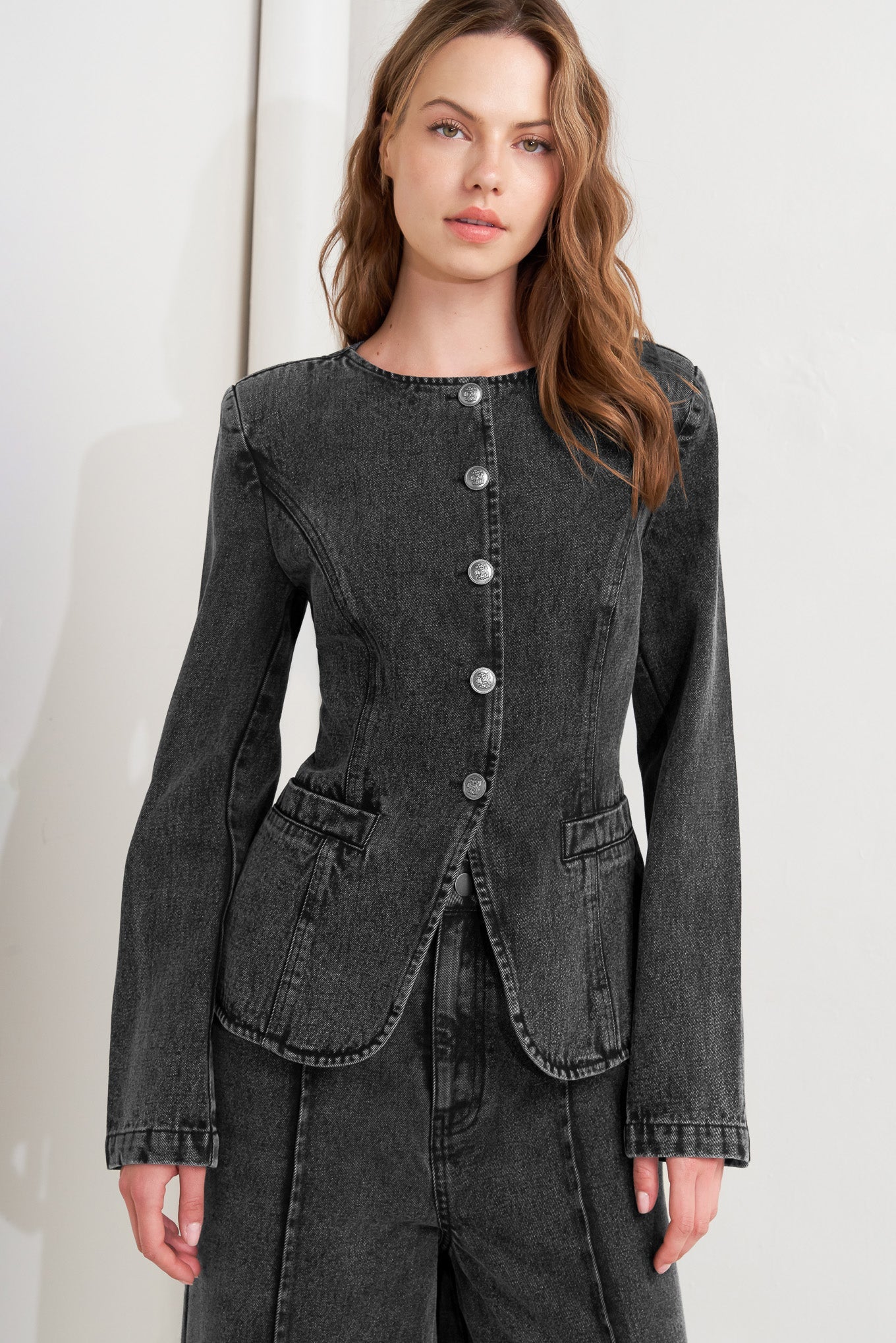 GRAPHITE MUSE DENIM JACKET Flying Tomato