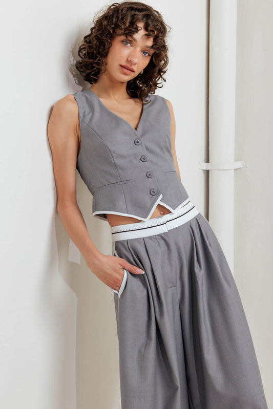 POWER LINES WOVEN VEST Flying Tomato