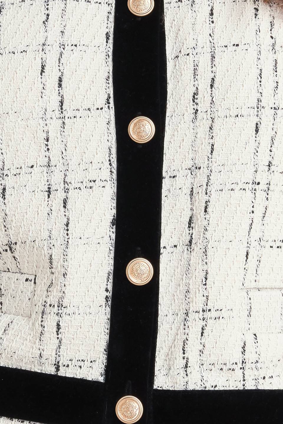 PARIS BOUND WOVEN TWEED CROP JACKET Flying Tomato